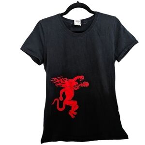 ⭐Fruit of the Loom Fireball Whiskey logo Tshirt Size Large